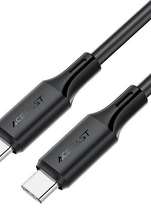 Кабель acefast c17-03 usb-c to usb-c silicone charging data cable black