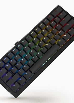 Клавіатура бездротова ducky one x mini(60%)  магнітні перемикачі, чорний