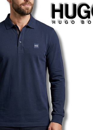 Поло с длинным рукавом hugo boss