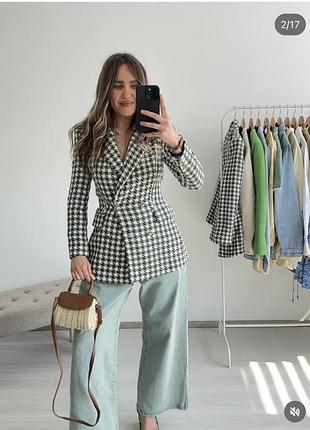 Піджак жакет блейзер твідовий zara