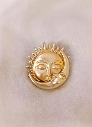 Гарна брошка місяць 🌙 і ☀️ сонце