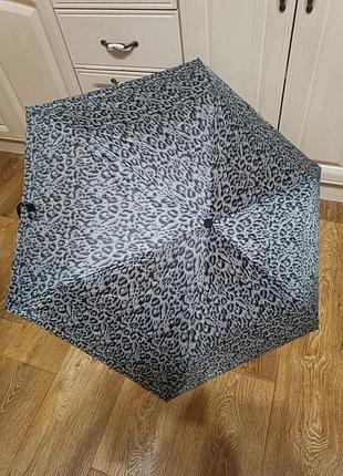Компактна ☔ зонт с леопардовым принтом/англия