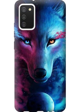 Чохол силіконовий на телефон samsung galaxy a02s a025f арт-вовк "3999u-2203-58250"