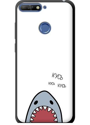Чехол tpu на телефон huawei y6 prime 2018 акула "4870b-1441-58250"