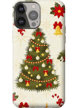 Чохол силіконовий на телефон iphone 13 pro max новорічна ялинка "4198u-2371-58250"