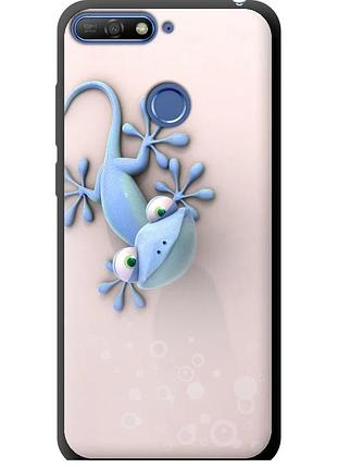 Чехол tpu на телефон huawei honor 7c геккончик "1094b-1411-58250"