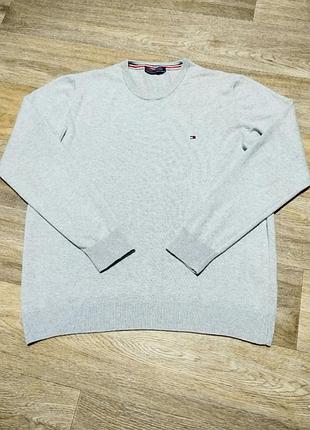 Чоловічий легкий светр tommy hilfiger, розмір по бирці — xl, але маломірить — l.