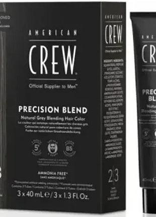 Система маскировки седины american crew precision blend shades 2-3 dark