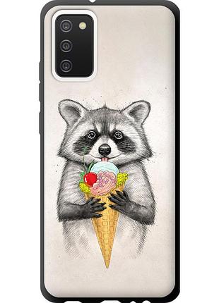 Чохол tpu на телефон samsung galaxy a02s a025f єнотик з морозивом "4602b-2203-58250"