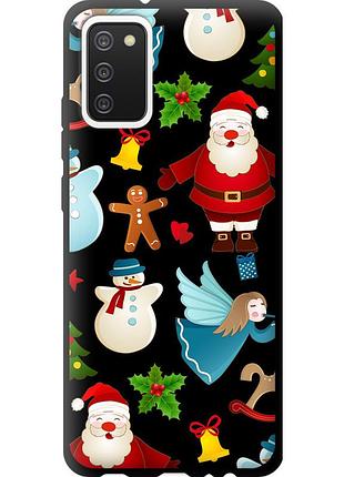 Чехол tpu на телефон samsung galaxy a02s a025f новогодний 1 "4614b-2203-58250"