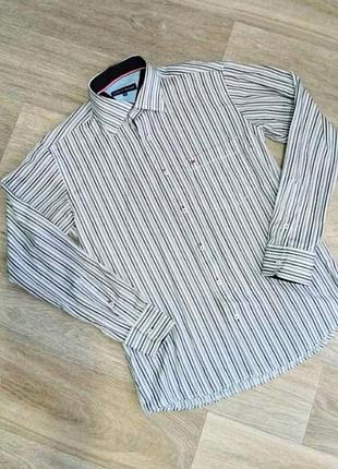 Мужская рубашка tommy hilfiger , размер м .