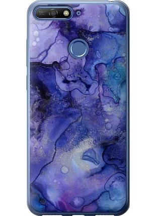 Чехол 2d пластиковый на телефон huawei y6 prime 2018 мрамор 7 "4802t-1441-58250"