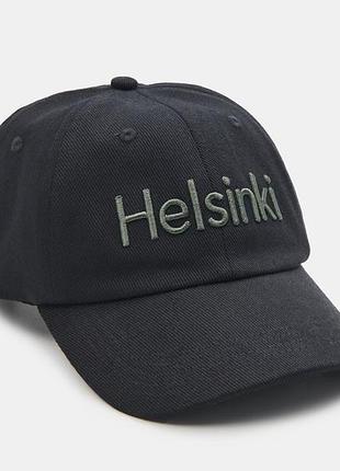 Чоловіча бейсболка кепка sinsay з вишивкою helsinki