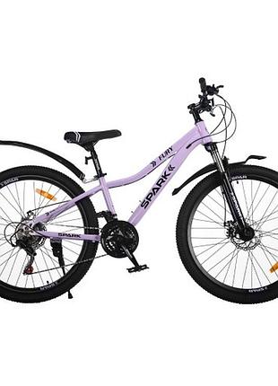 Велосипед spark fury (колеса - 26", сталева рама - 13") бузковий