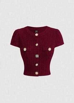 Кроп топ в стилі old money shein розмір xs