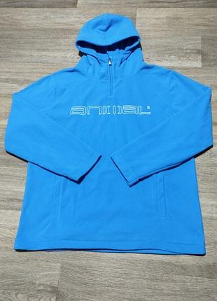 Мужское флисовое худи толстовка animal , размер xxl-xxxl , светло-синий.