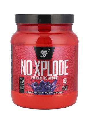 Предтренировочный комплекс bsn n.o.-xplode pre-workout igniter fruit punch, 1110 г. виноград (598802)
