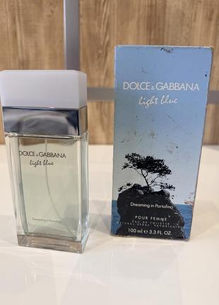 Dolce & gabbana light blue dreaming in portofino pour femme туалетна вода тестер 100 мл, оригінал