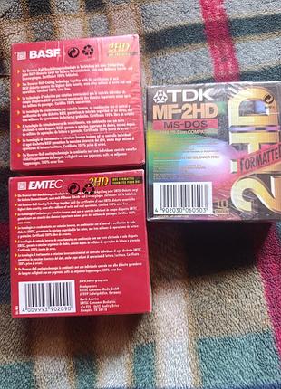 Новые динетры 3.5" 1.44mb (tdk, emtec, basf) - sealed, made in europe