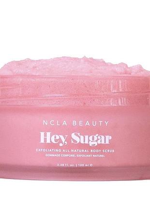 Без коробки!!! скраб для тіла «рожеве шампанське» ncla beauty hey, sugar body scrub – pink champagne, 100 мл