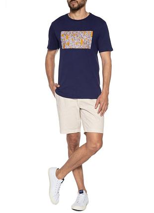 Чоловіча синя футболка з принтом original penguin