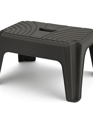 Табурет пластиковий step 1 38x24,8x22h, чорний