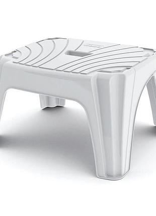 Табурет пластиковий step 1 38x24,8x22h, білий