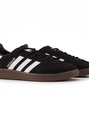 Кроссовки унисекс adidas spezial black white brown (36-37, 39-40, 42-45 размер)