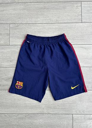 Детские футбольные шорты барселона найк barcelona nike dri-fit football soccer 158 см рост 13 лет оригинал