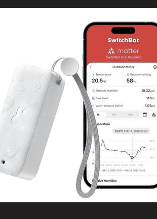 Термометр-гігрометр switchbot ip65