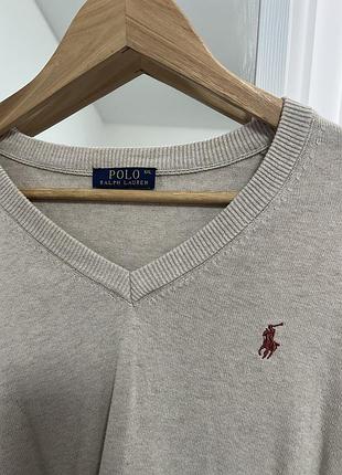Бежевий джемпер від ralph lauren кофта ххл