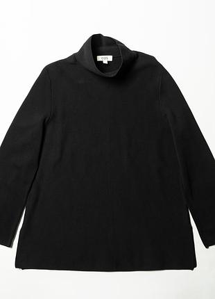 Cos black cotton turtleneck  [kwh017017]