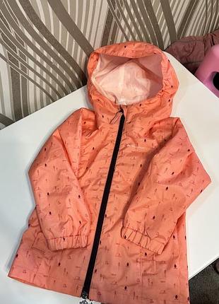 Куртка вітровка для дівчинки decathlon quechua