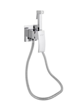 Набор для гигиенического душа qtap swan cascada прямоугольный qtswa262crm45567 chrome