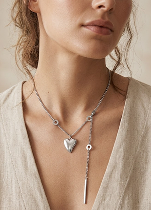 Цепочка сердце нержавеющая сталь stainless steel