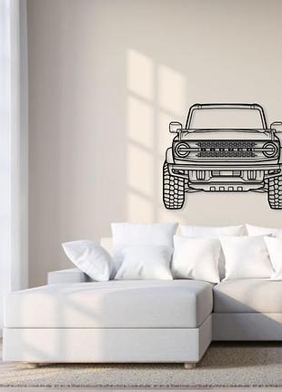 Авто ford bronco, декор на стену из металла 100см