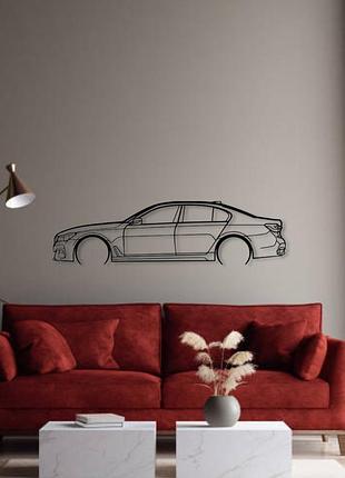 Авто bmw 7 series g12 750i, декор на стену из металла 140см