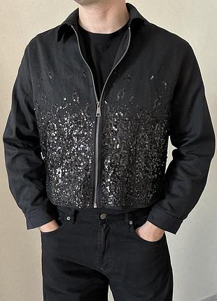 Куртка з пайєтками zara