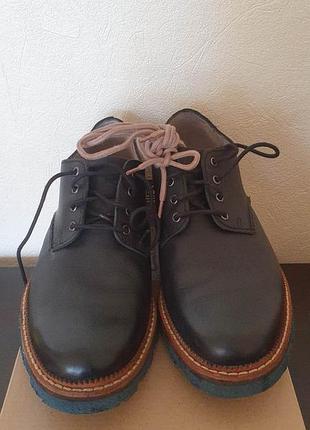 Туфлі чоловічі clarks шкіряні чорні р. 43,0  us 40
