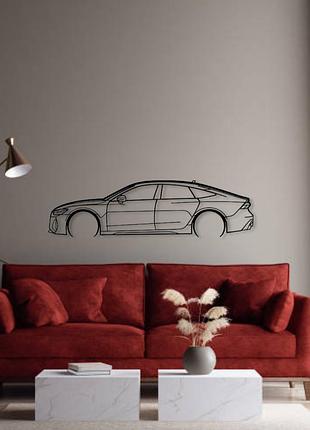 Авто audi rs7 mk2, декор на стену из металла 120см