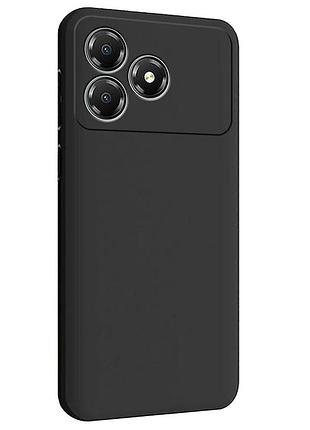 Чохол fiji style для zte blade a36 силікон бампер із захистом блоку камер чорний
