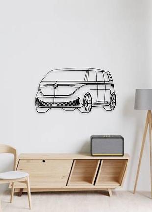 Авто volkswagen buzz, декор на стену из металла 140