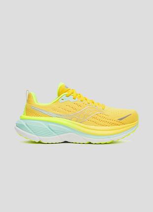 Жовті текстильні кросівки для бігу saucony hurricane 25
