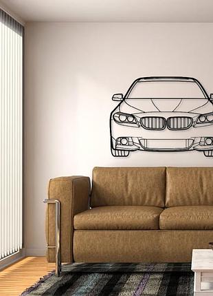 Авто bmw f10 2014, декор на стену из металла 140см