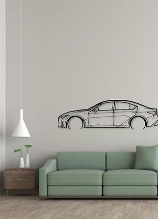 Авто lexus is 350 f-sport, декор на стіну з металу 100см