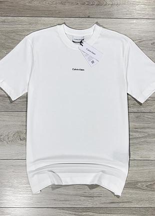 Новая белая мужская футболка келвин клейн calvin klein, факт s, оригинал