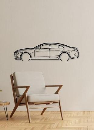 Авто mercedes-benz cls 2013, декор на стену из металла 120см