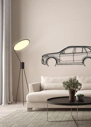 Авто bmw x5 g05, декор на стену из металла 120см