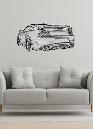 Авто ford mustang gt 2020, декор на стену из металла 140см