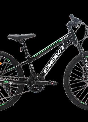 Велосипед crossbike energy 2025 v2 26" 13" чорний-зелений